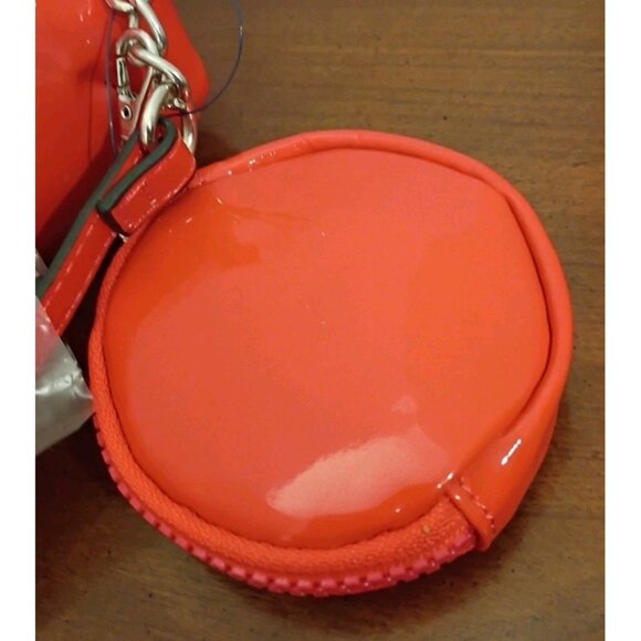 Tahari Vegan Leather Crossbody Bag Purse Mango W/ Coin Purse NWT - Picture 5 of 9